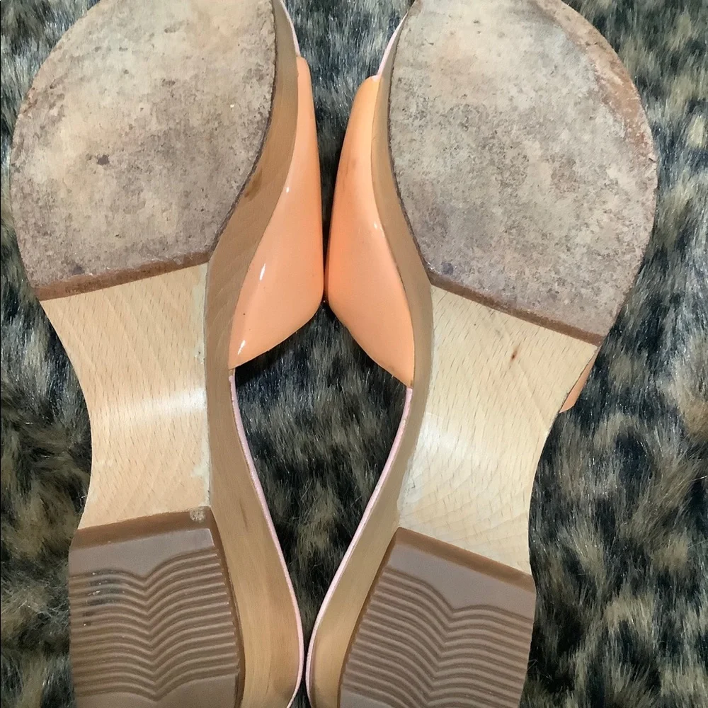 CHANEL ORANGE | PINK PATENT LEATHER‎ SANDALS